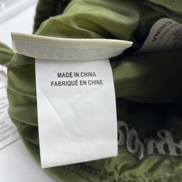 Pottery Barn Georgia Velvet Stocking Christmas Holiday Xmas Monogram Cream Green - Picture 6 of 9